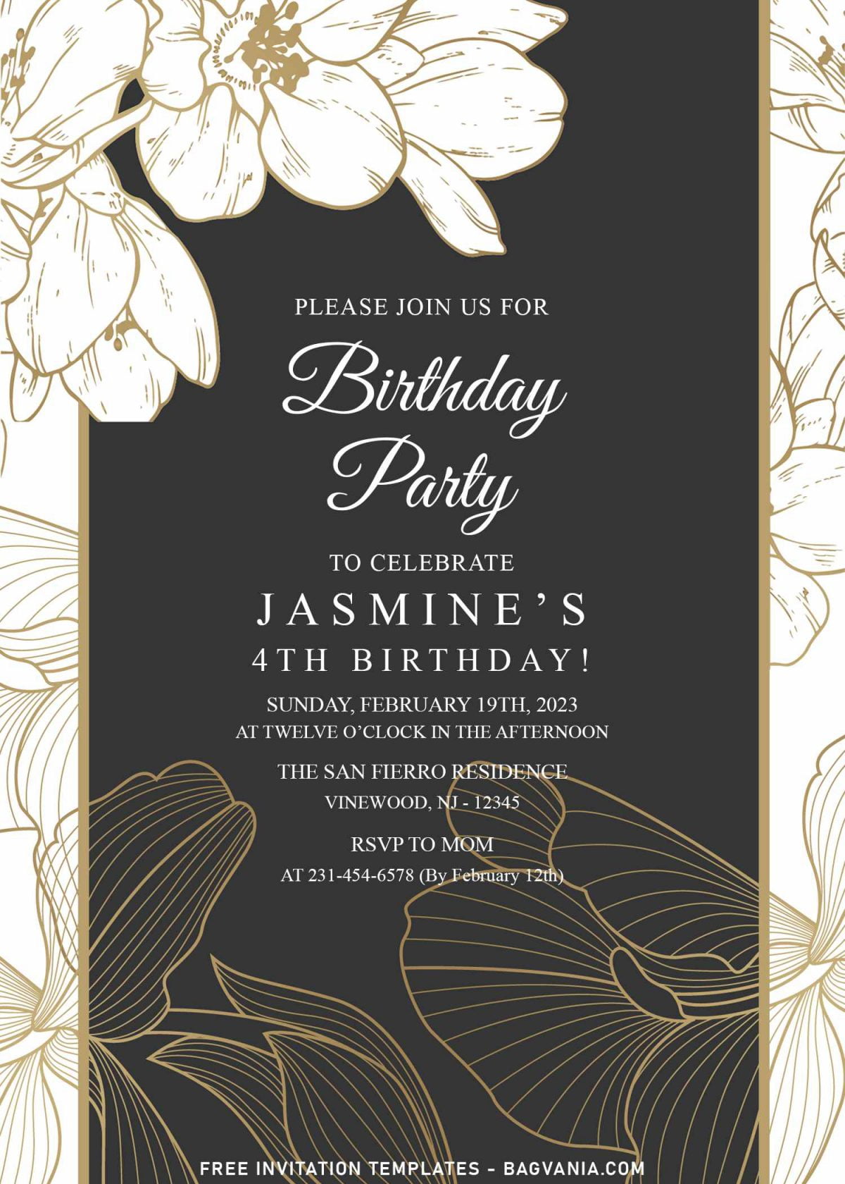 7+ Pristine Flowers Themed Birthday Invitation Templates For Any Occasions