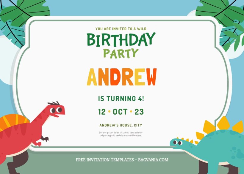 7+ Jurassic Cartoon For Boys Birthday Invitation Templates