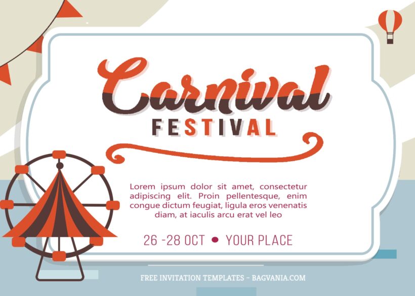 7+ Simple Carnival Party Invitation Templates