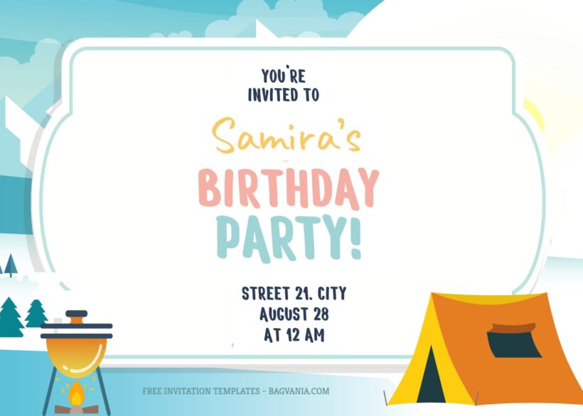 7+ North Pole Camps For Birthday Invitation Templates