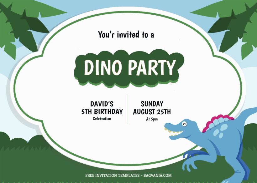 7+ Dinosaur Erupt For Boys Birthday Invitation Templates