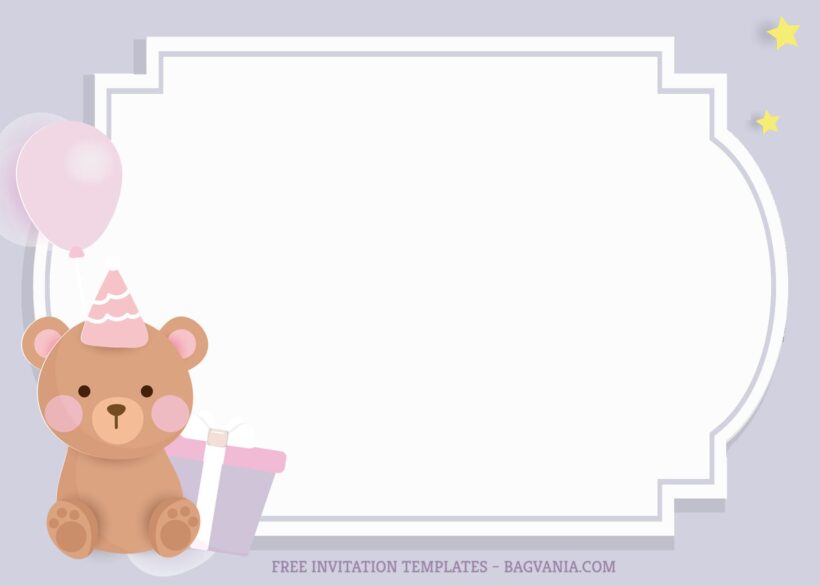 7+ Friendly Teddy Bear For Kids Birthday Invitation Templates