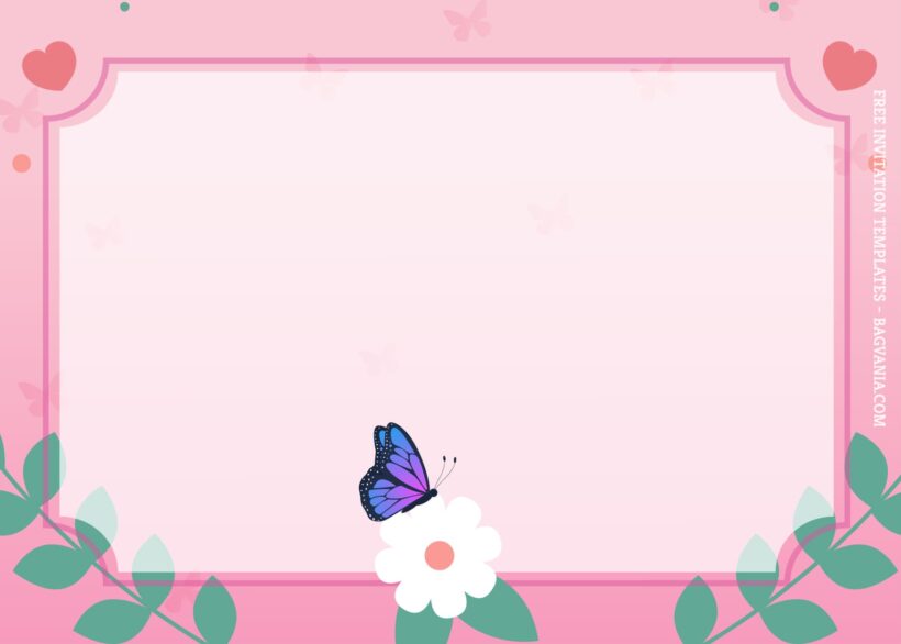 8+ Pretty Butterfly For Girls Birthday Invitation Templates