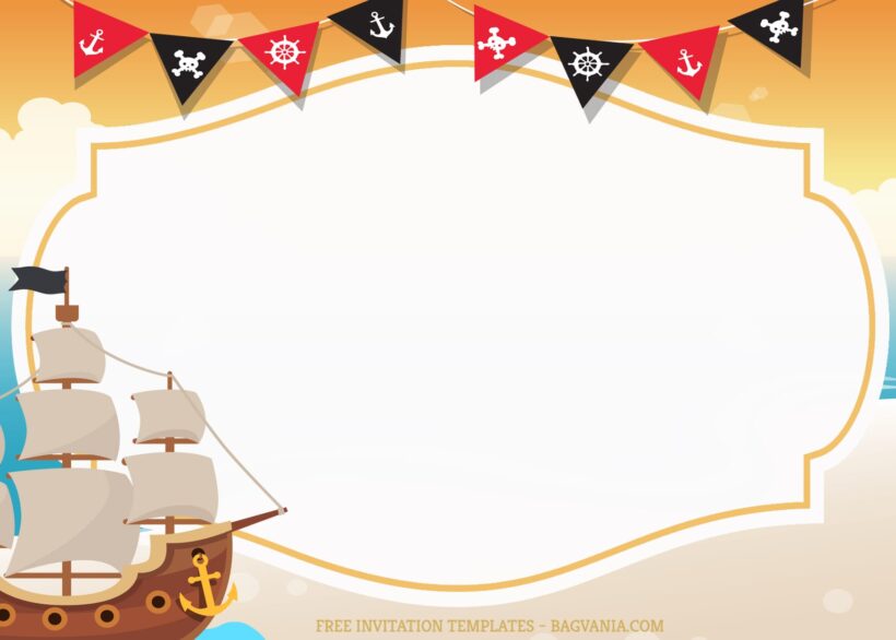 7+ Stray Pirate For Boys Birthday Invitation Templates