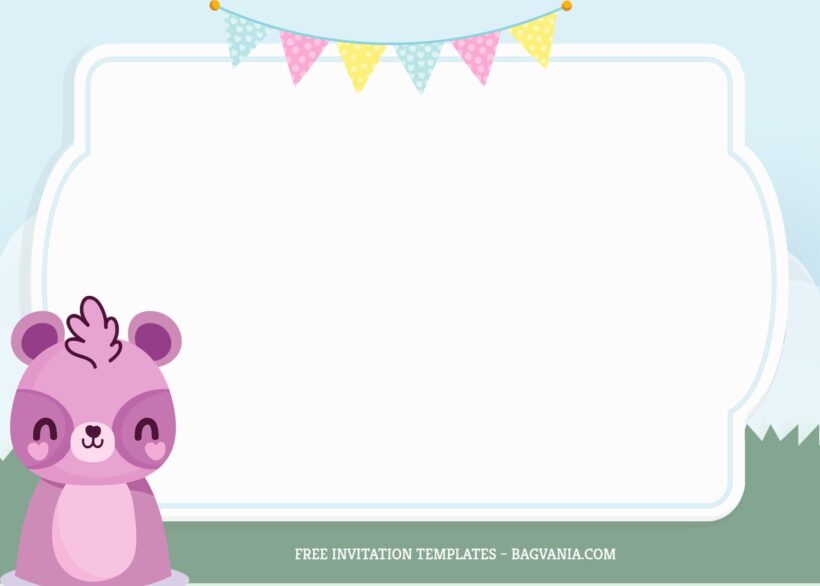 7+ Dreamy Soft Animals For Kids Birthday Invitation Templates
