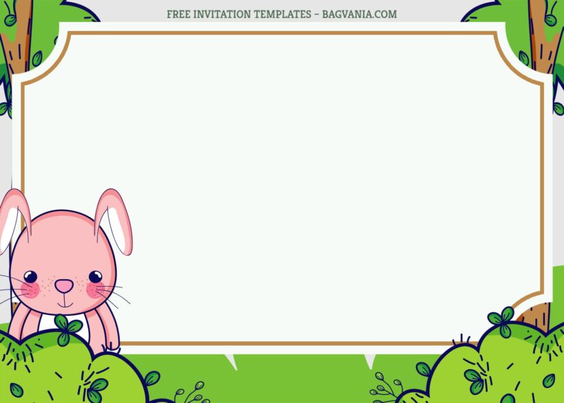 9+ Jungle Tiny Animals For Kids Birthday Invitation