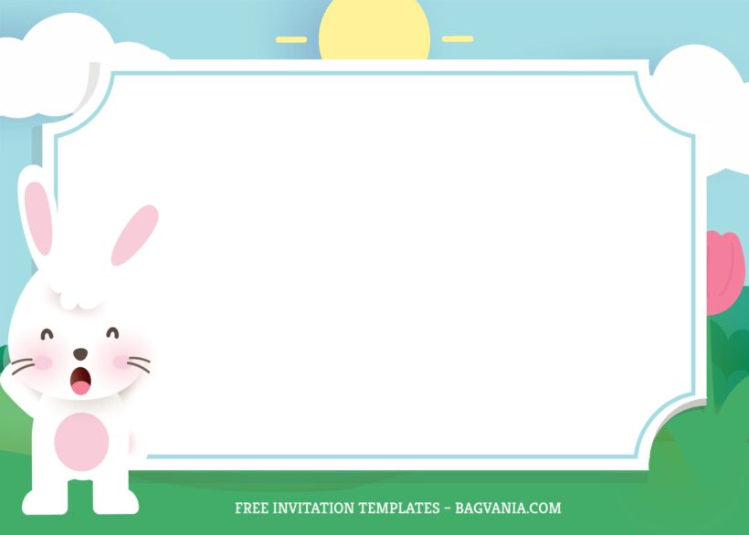 8+ Easter Egg Bunny For Kids Birthday Invitation Templates