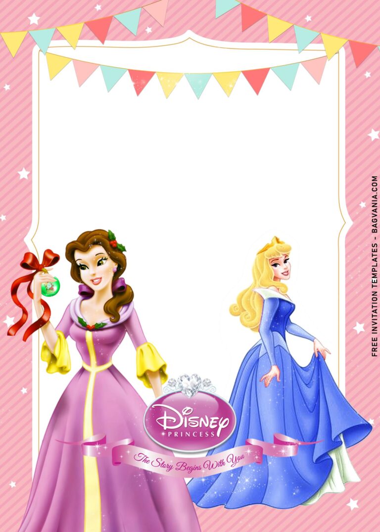 9+ Disney Princess And Castle Birthday Invitation Templates | FREE ...