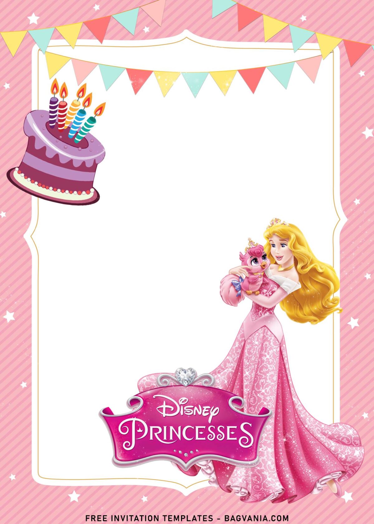 9+ Disney Princess And Castle Birthday Invitation Templates with Princess Aurora