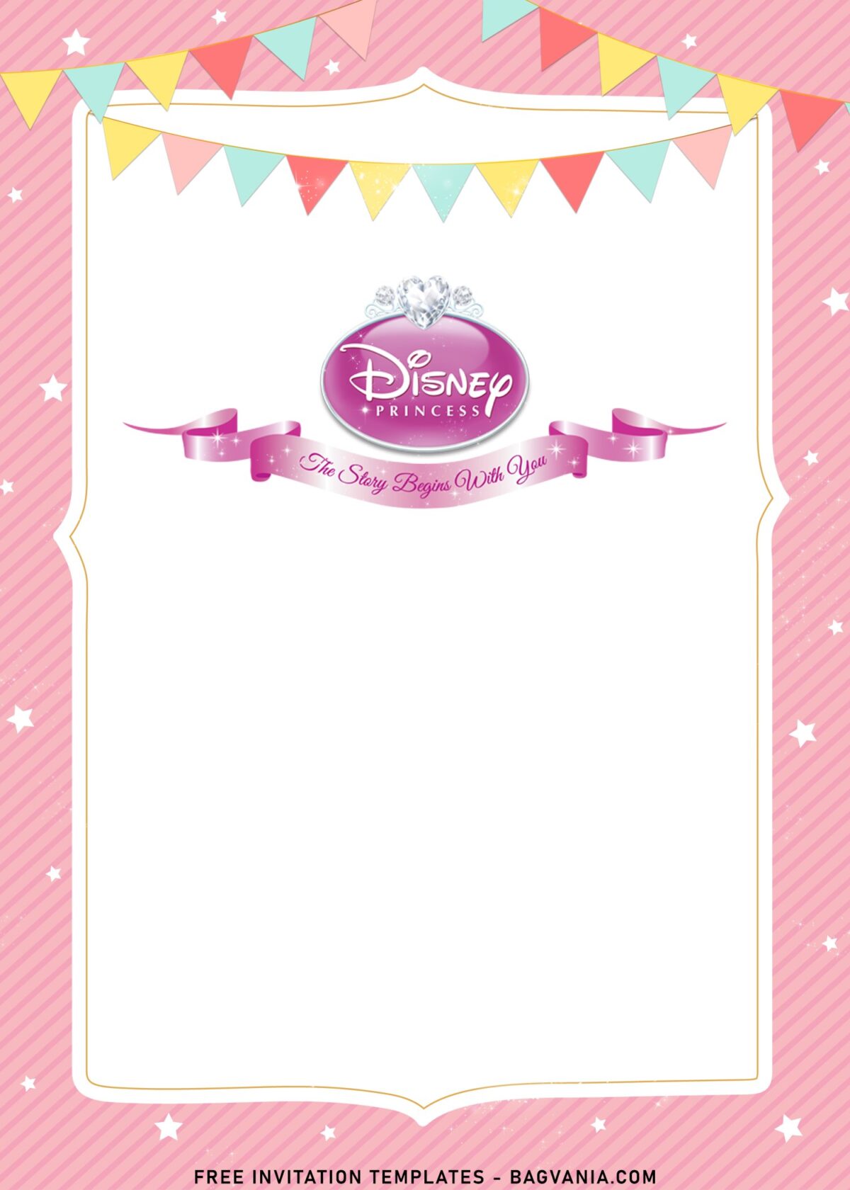 9+ Disney Princess And Castle Birthday Invitation Templates with Disney princess logo