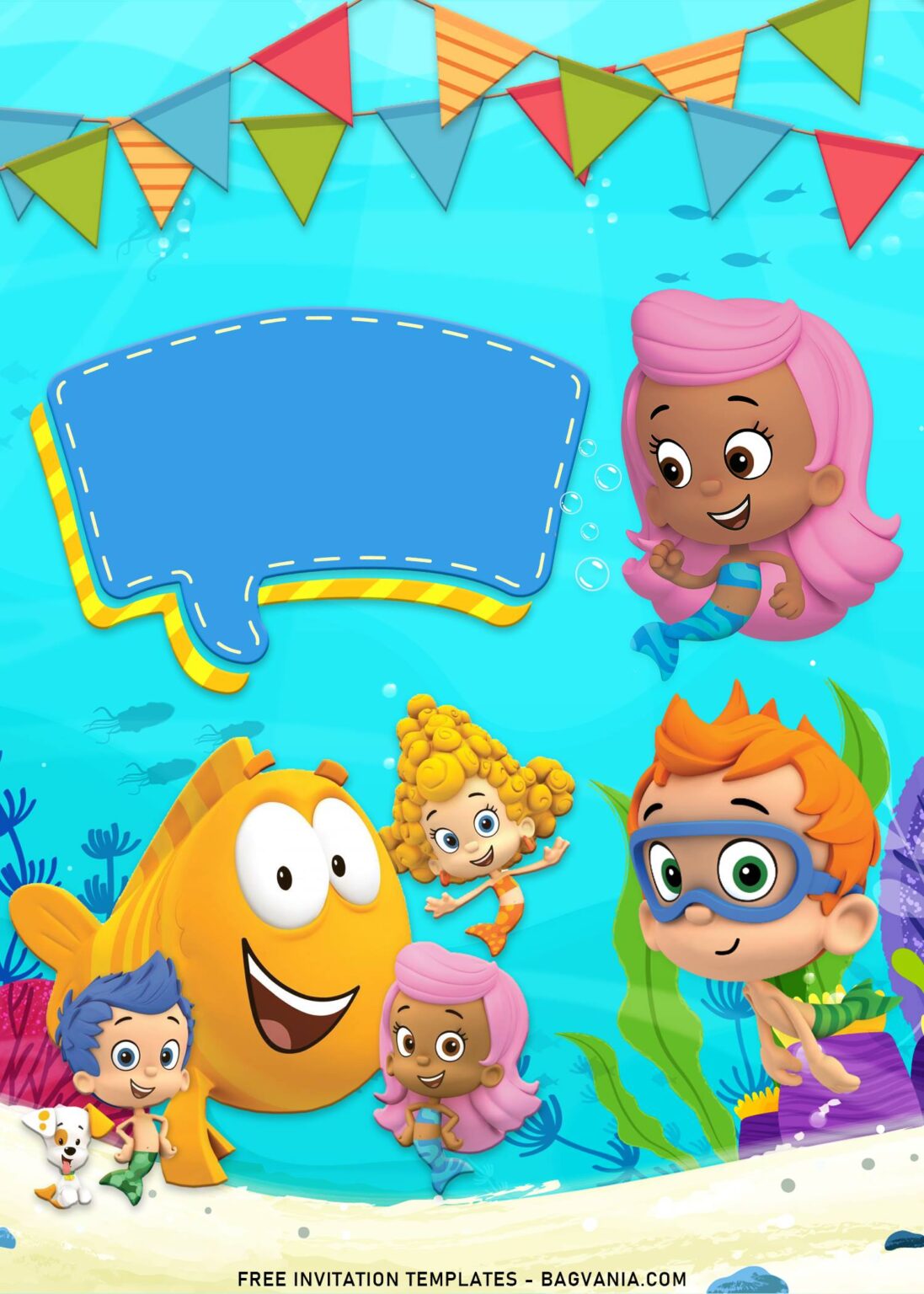 11+ Adorable Bubble Guppies Birthday Invitation Templates | FREE ...