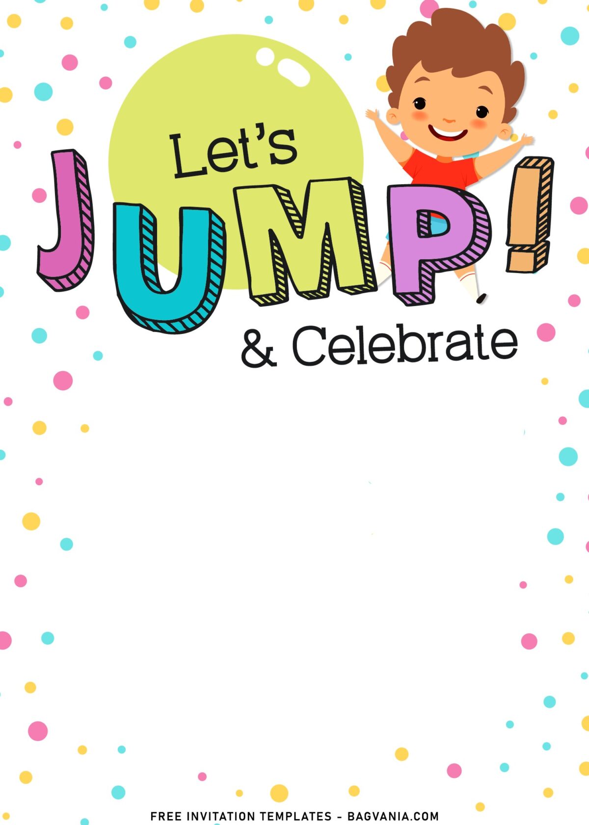 11+ Let’s Jump Party Invitation Templates For Your Kids Next Bash with chalkboard wording
