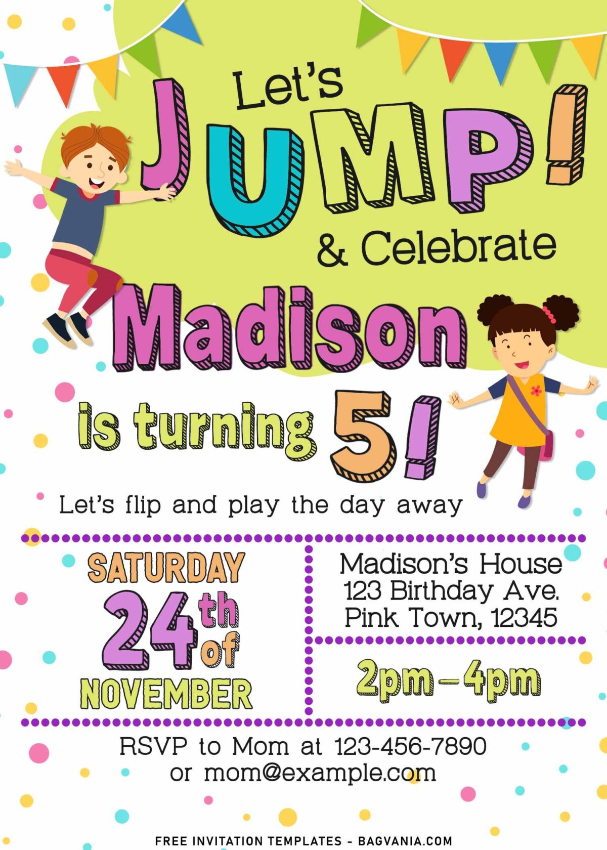 11+ Let’s Jump Party Invitation Templates For Your Kids Next Bash