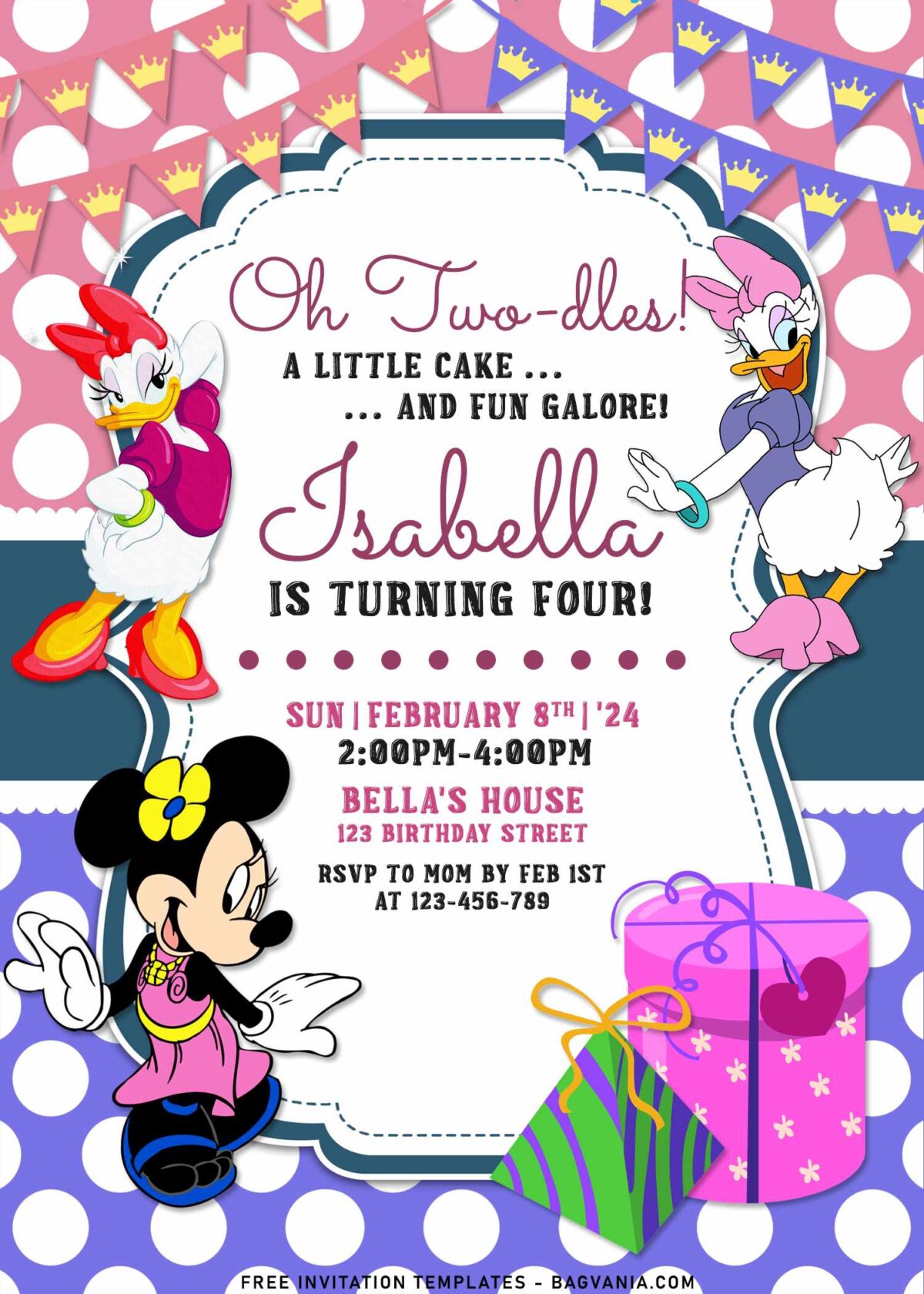 11+ Minnie And Daisy Joint Birthday Invitation Templates