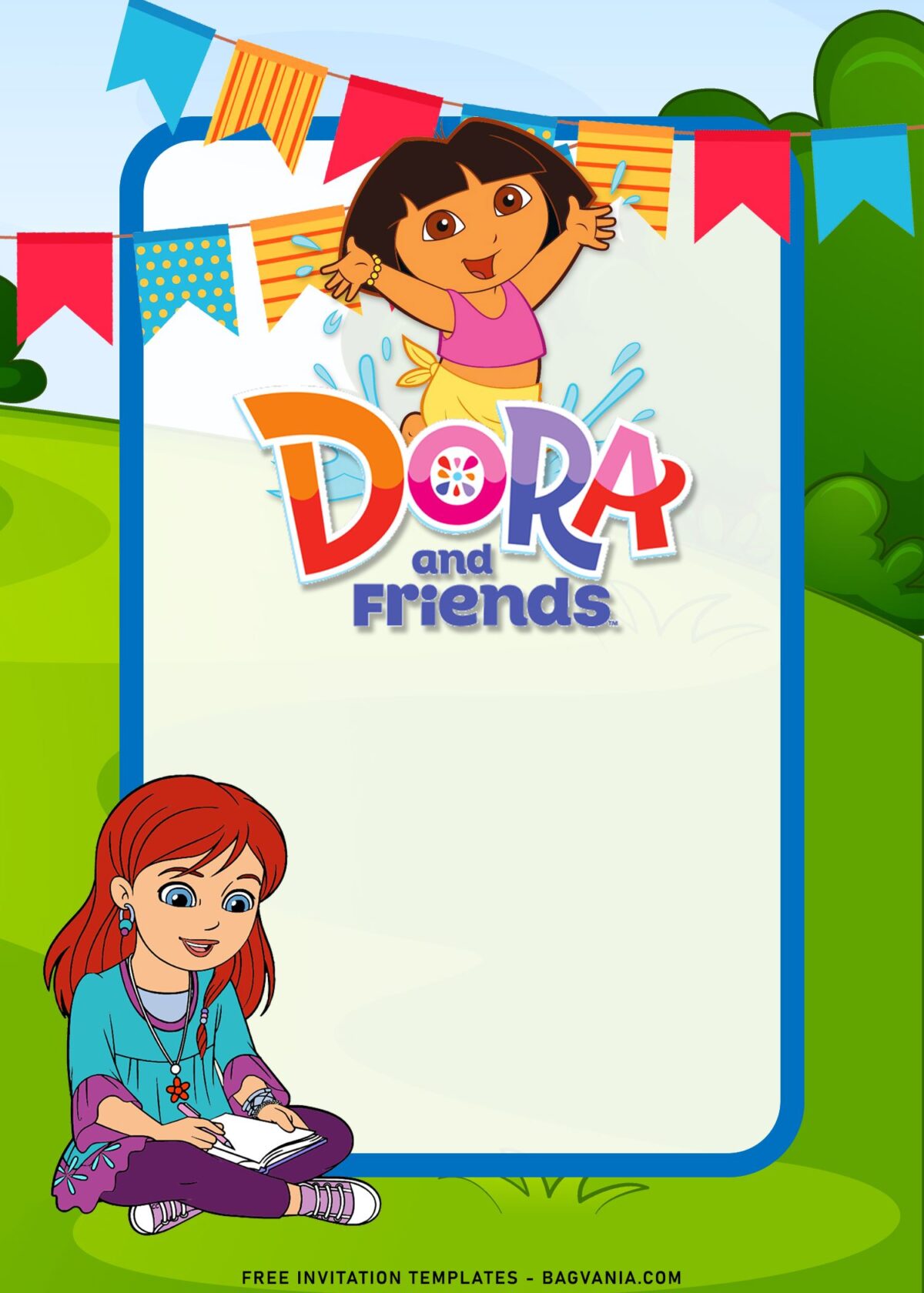 8+ Dora The Explorer Birthday Invitation Templates with Dora splash