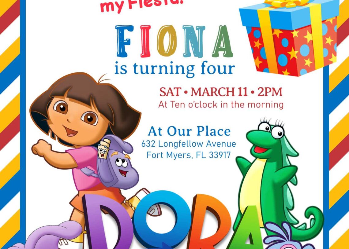 8+ Dora And Friends Birthday Invitation Templates | FREE Printable ...