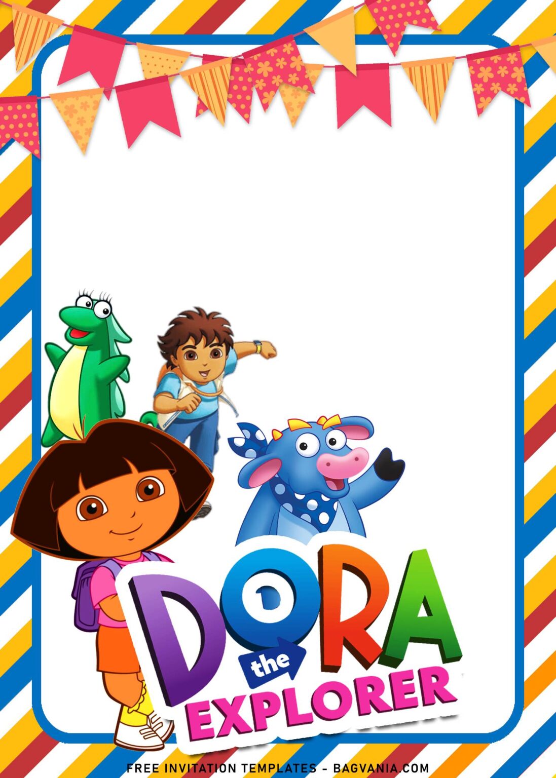 8+ Dora The Explorer Fiesta Birthday Party Invitation Templates | FREE ...