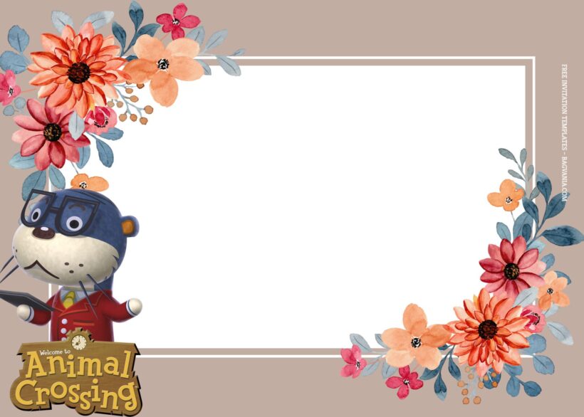 10+ Animal Crossing Cute Bundle Birthday Invitation Templates Type Nine