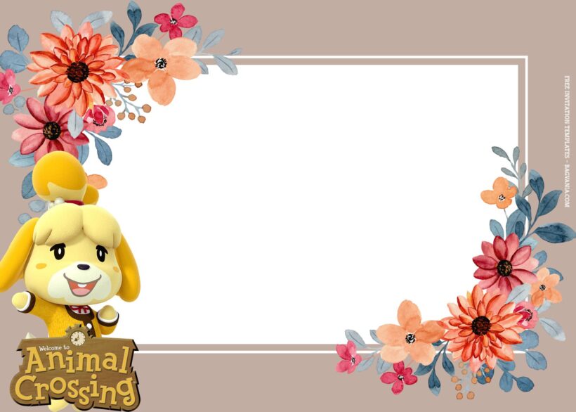 10+ Animal Crossing Cute Bundle Birthday Invitation Templates Type One