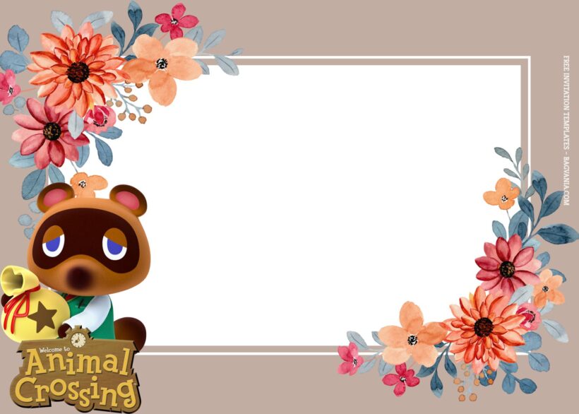 10+ Animal Crossing Cute Bundle Birthday Invitation Templates Type Three