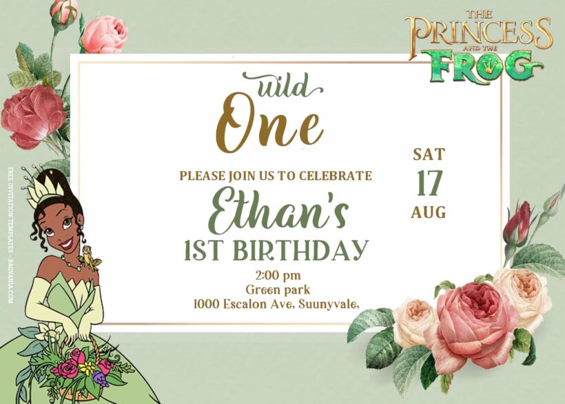 10+ Princess Tiana And The Frog Party Birthday Invitation Templates Title