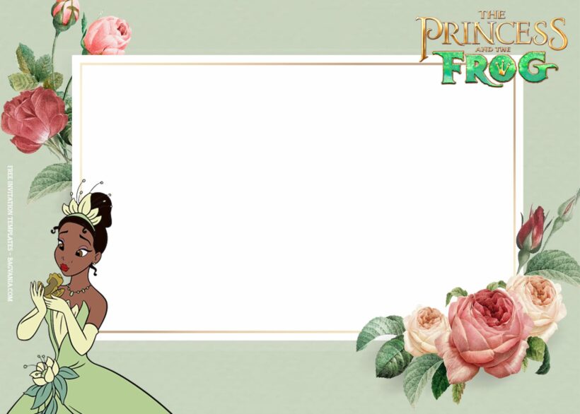 10+ Princess Tiana And The Frog Party Birthday Invitation Templates Type Five