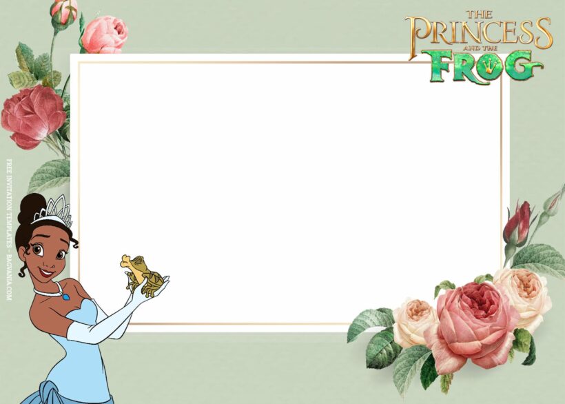 10+ Princess Tiana And The Frog Party Birthday Invitation Templates Type Four