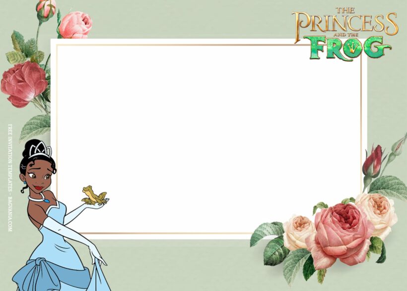 10+ Princess Tiana And The Frog Party Birthday Invitation Templates Type Six