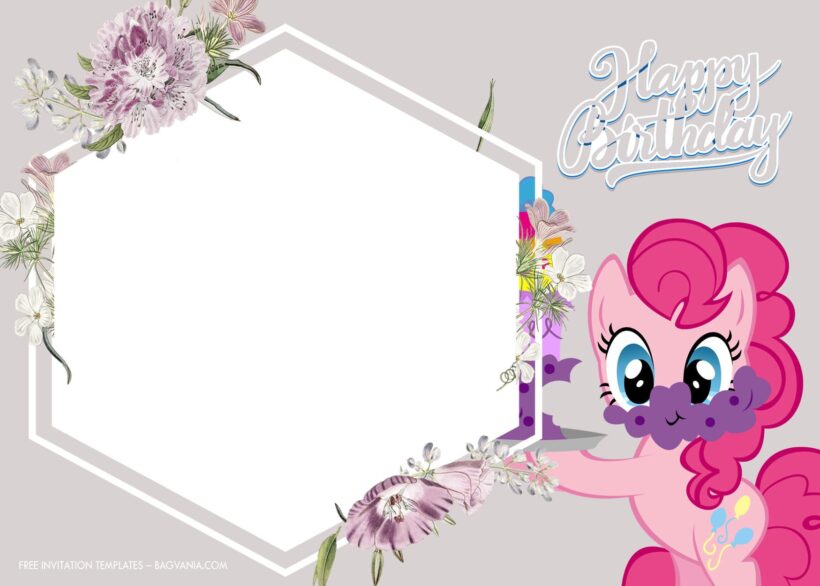 10+ Rainbow In Little Pony Blossom Birthday Invitation Templates Type Nine