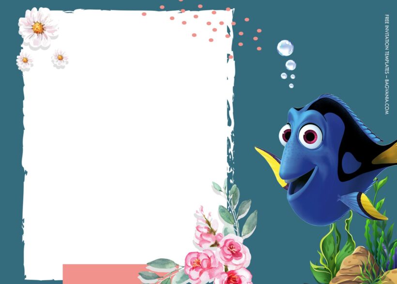 11 Adventure Time With Finding Nemo Birthday Invitation Templates Type Four