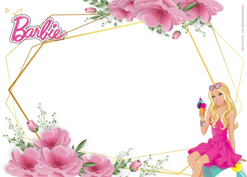 11+ Stylish And Pretty With Barbie Birthday Invitation Templates Type Four