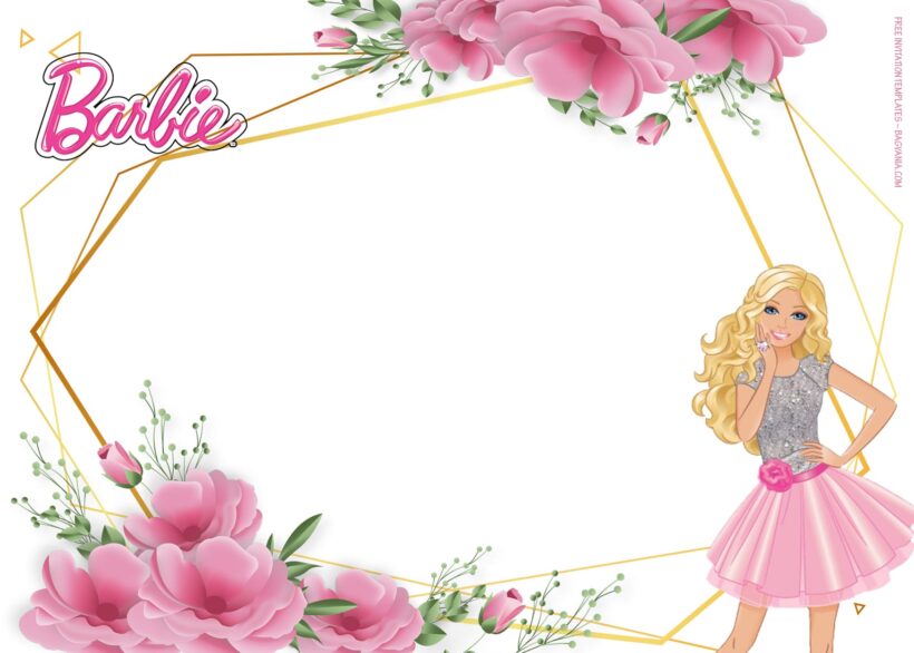 11+ Stylish And Pretty With Barbie Birthday Invitation Templates Type Six