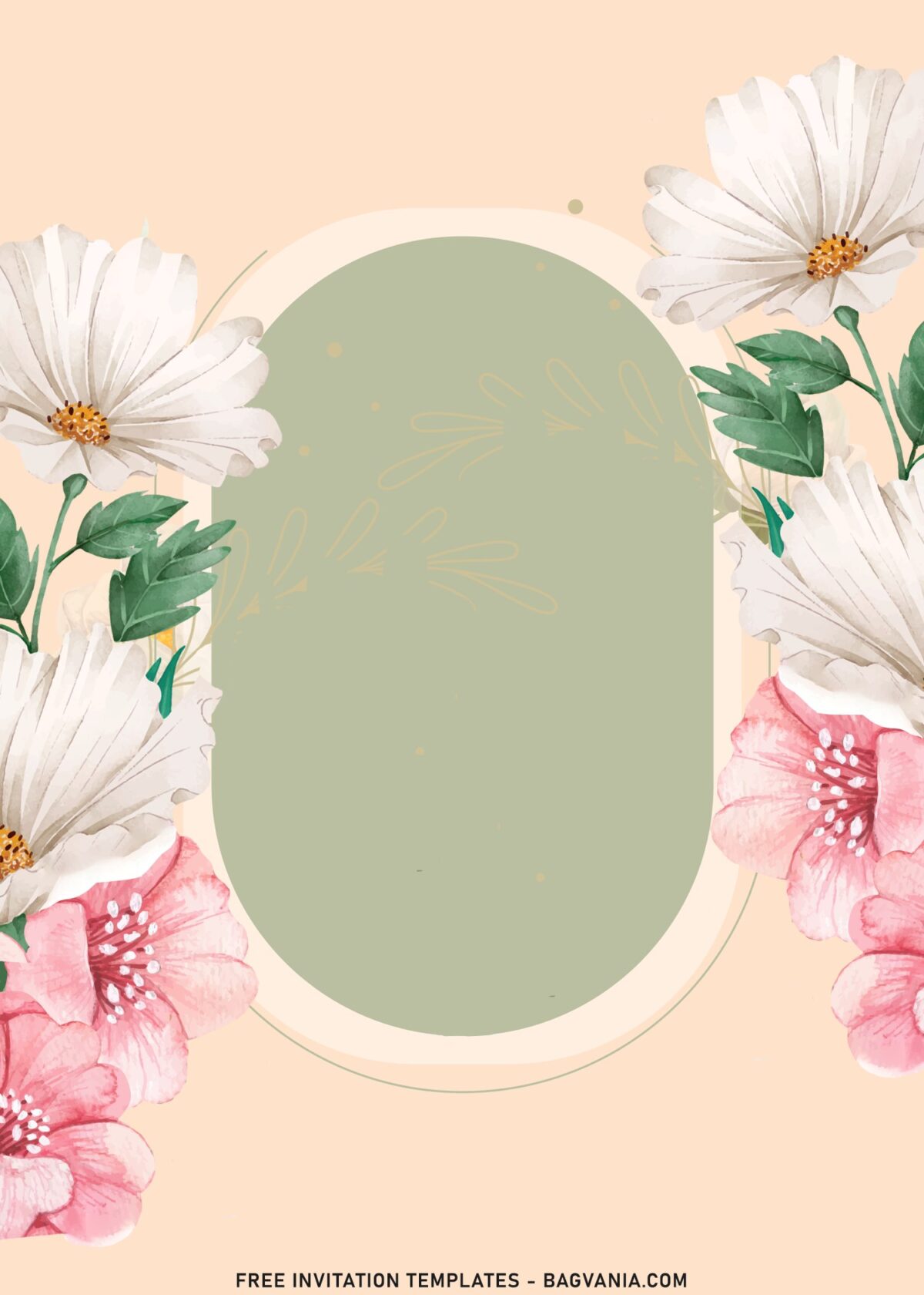 11+ Beautiful Magnolia Bouquet Birthday Invitation Templates with 