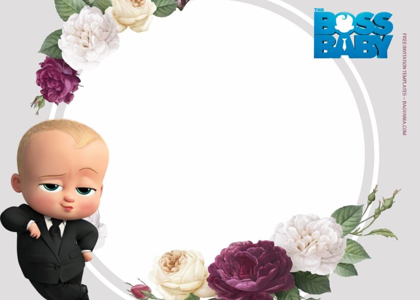 7+ Boss Baby Rule Your Party Birthday Invitation Template Type Five