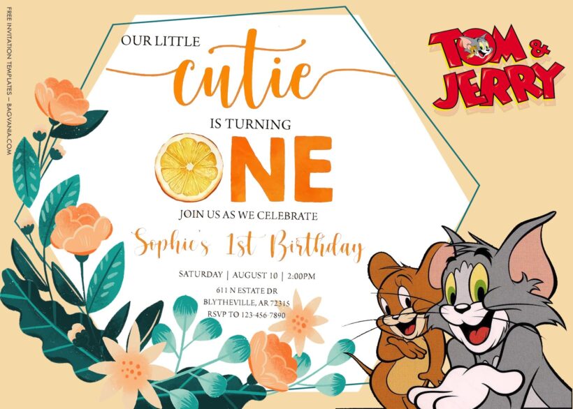 7+ Catch And Run Tom And Jerry Party Birthday Invitation Templates Title
