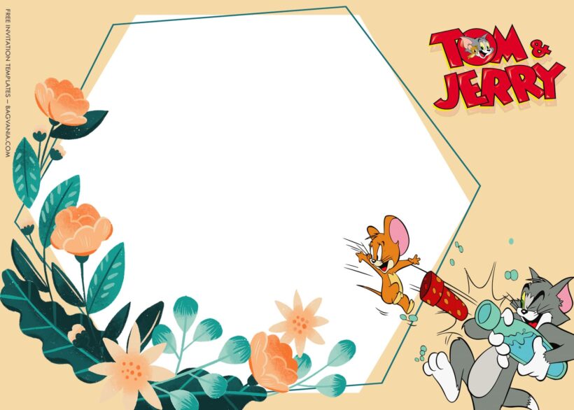 7+ Catch And Run Tom And Jerry Party Birthday Invitation Templates Type One