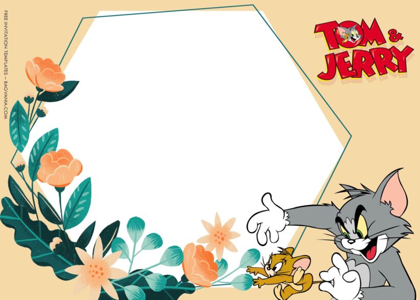 7+ Catch And Run Tom And Jerry Party Birthday Invitation Templates Type Three