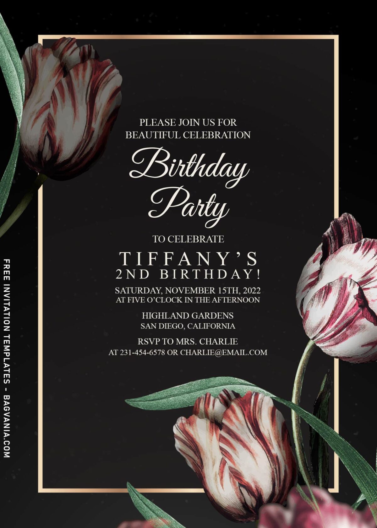 7+ Classy Tulip Birthday Invitation Templates
