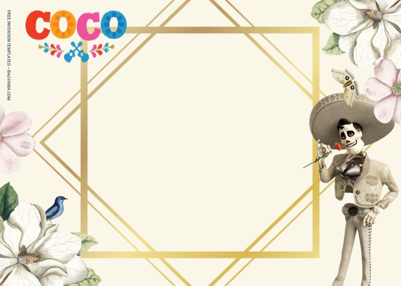 7+ Dance And Sing In This Fiesta Coco Birthday Invitation Templates Type Four