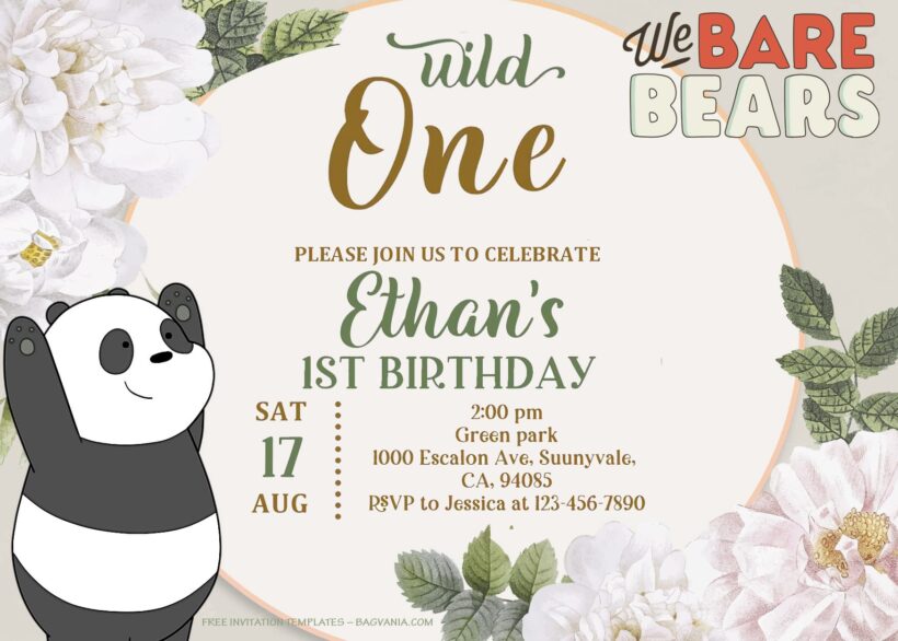 7+ Friendship Forever With We Bare Bears Birthday Invitation Templates Title
