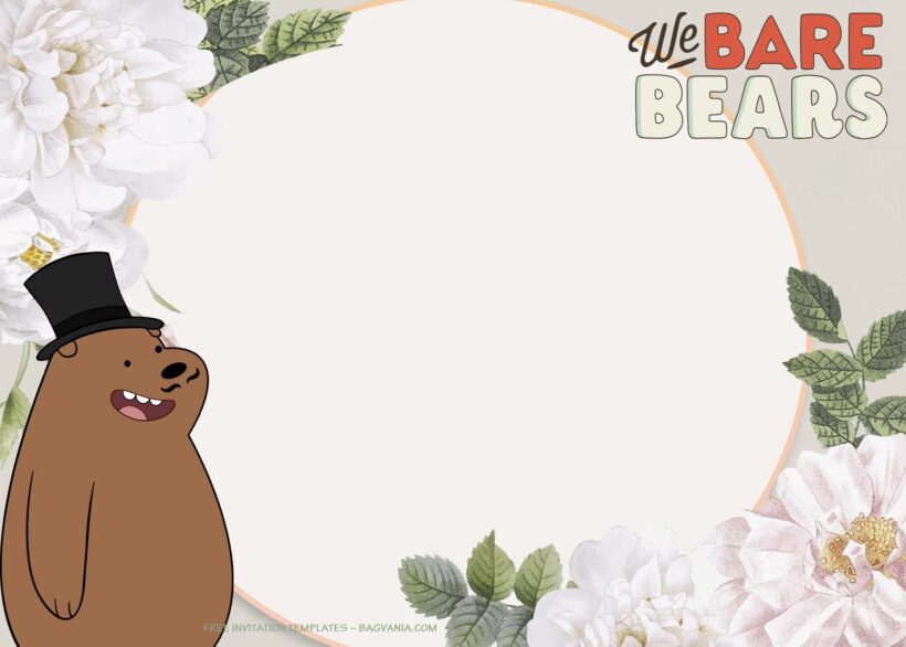7+ Friendship Forever With We Bare Bears Birthday Invitation Templates Type Four
