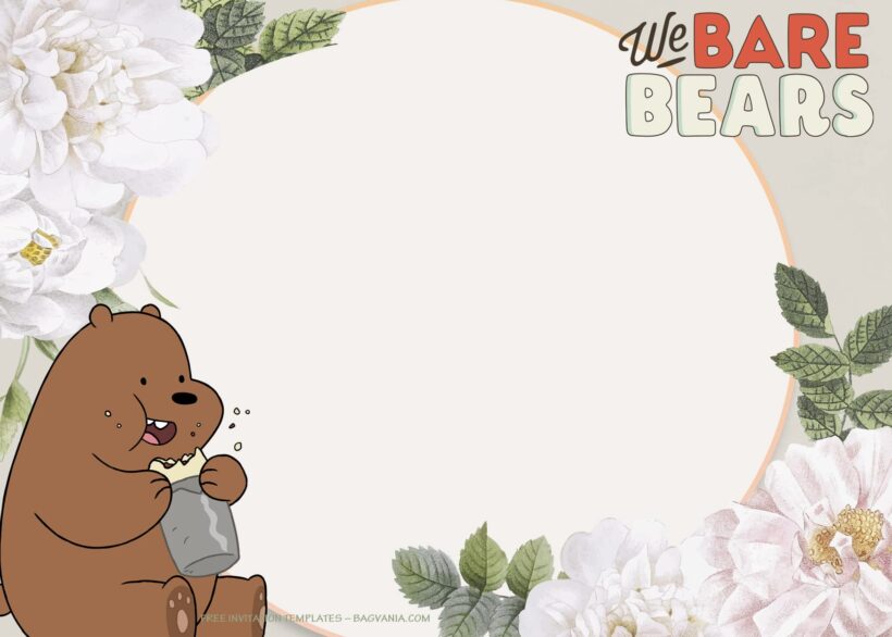 7+ Friendship Forever With We Bare Bears Birthday Invitation Templates Type Three