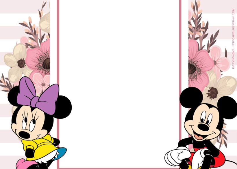 7+ Hang Out With Mickey And Minnie Birthday Invitation Templates Type Three