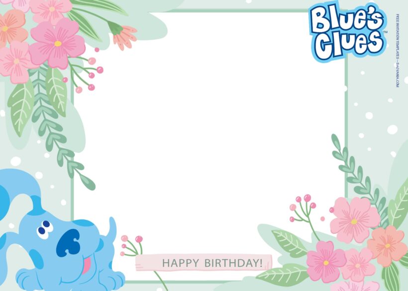 7+ Learn And Play With Blues Clues Birthday Invitation Templates Type Five