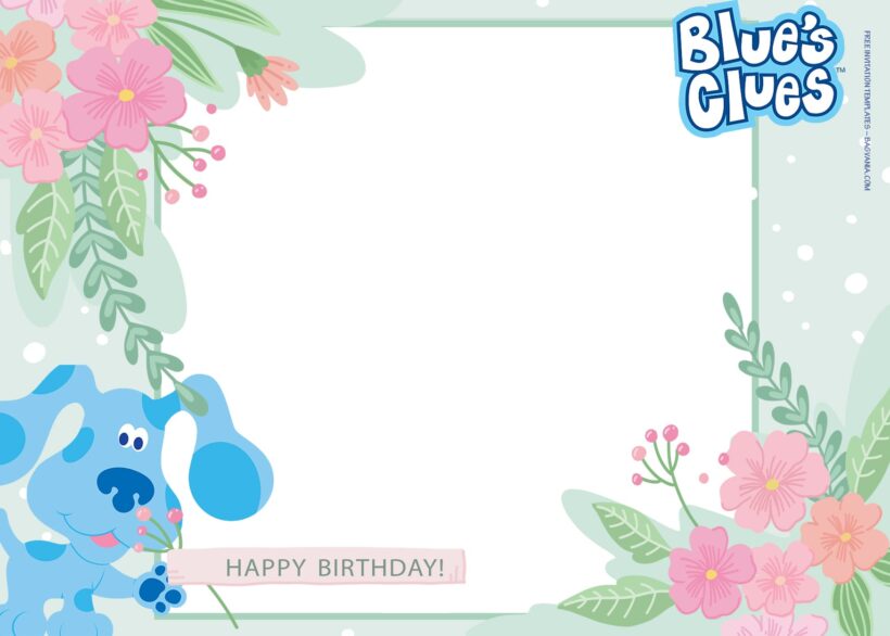 7+ Learn And Play With Blues Clues Birthday Invitation Templates Type FOur