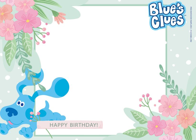 7+ Learn And Play With Blues Clues Birthday Invitation Templates Type One