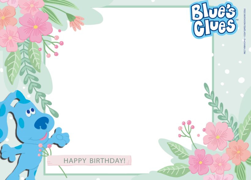 7+ Learn And Play With Blues Clues Birthday Invitation Templates Type Three