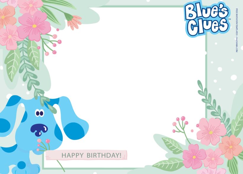 7+ Learn And Play With Blues Clues Birthday Invitation Templates Type Two