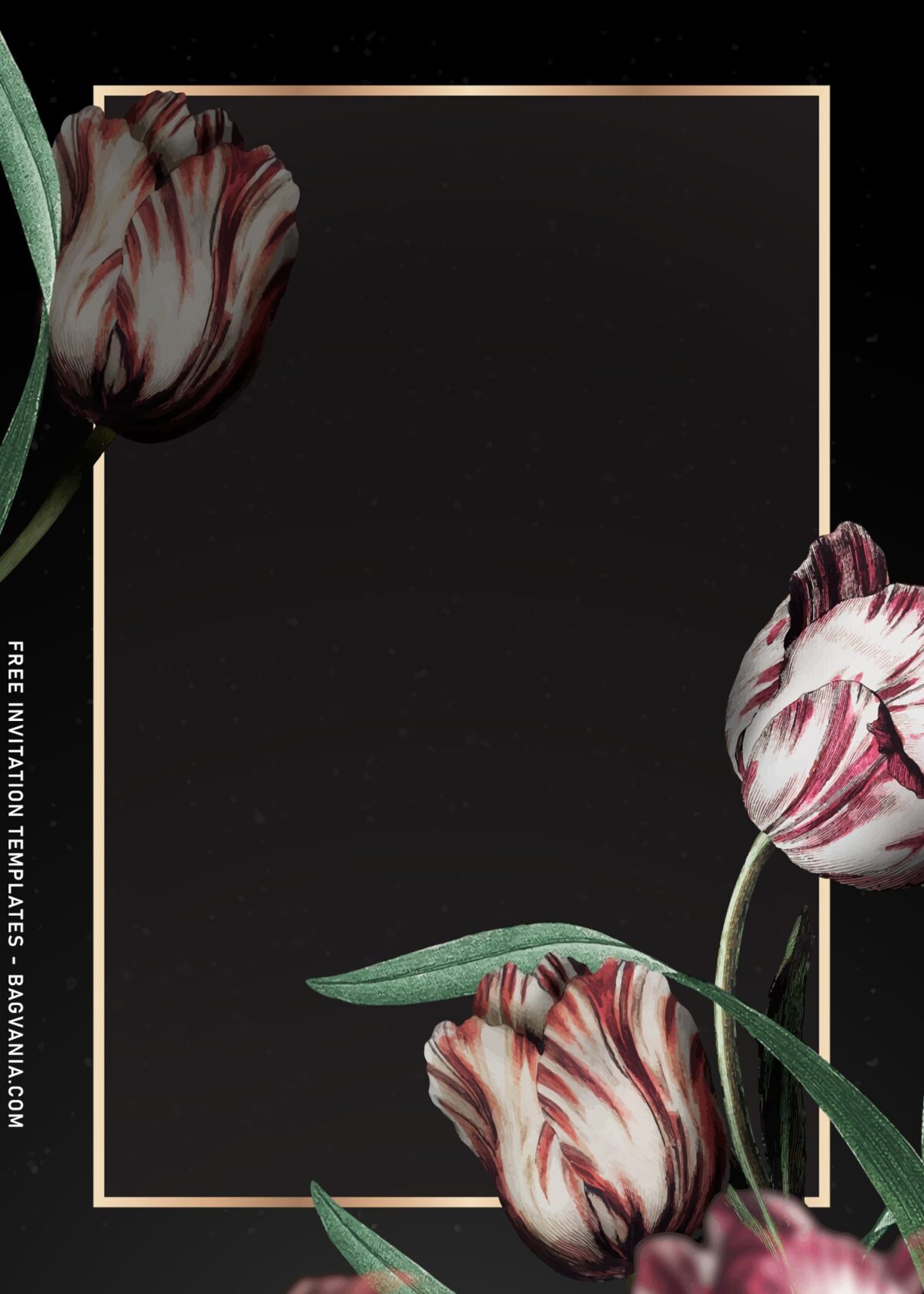 7+ Classy Tulip Birthday Invitation Templates with watercolor tulips