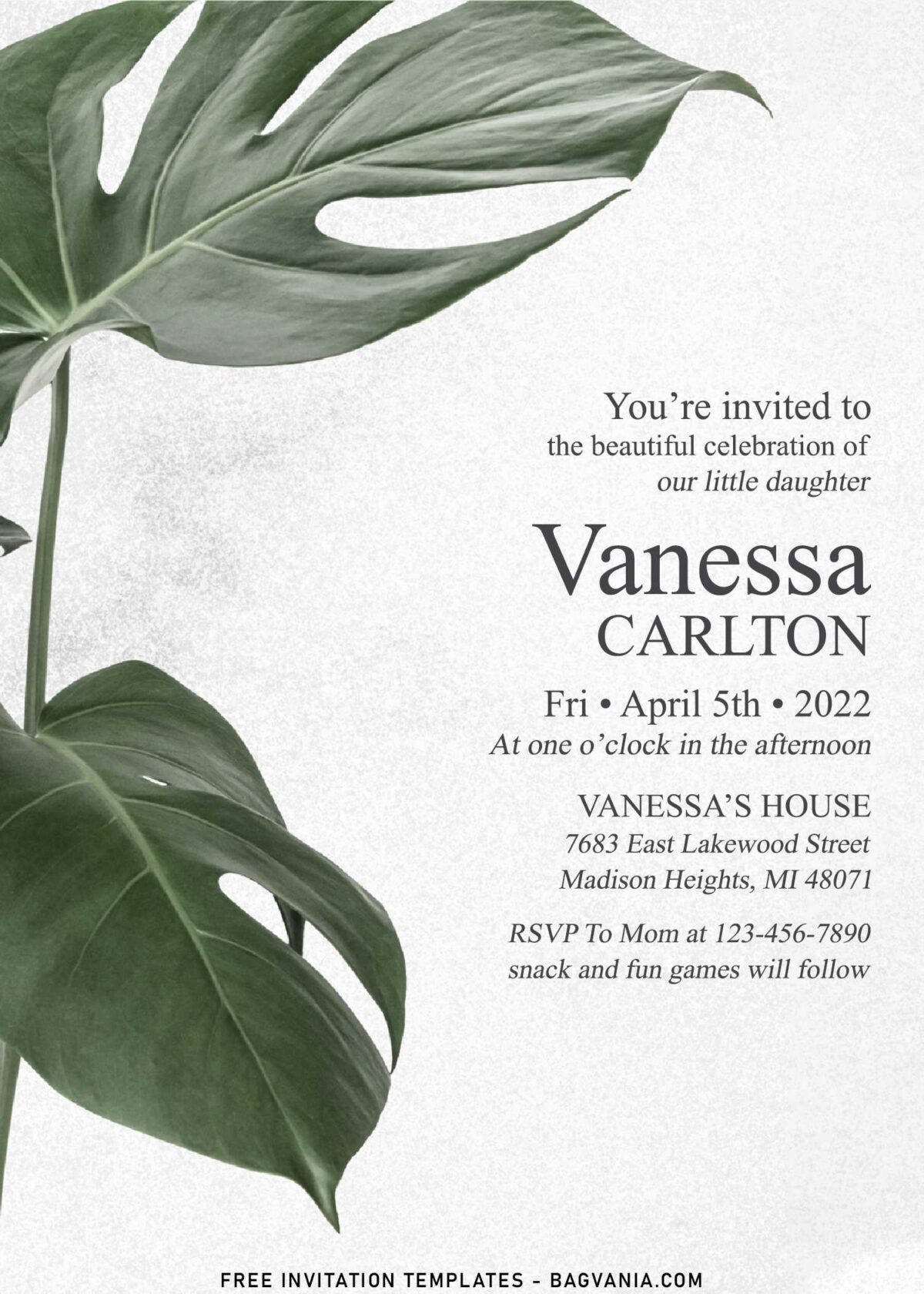 7+ Greenery And Gold Frame Invitation Templates